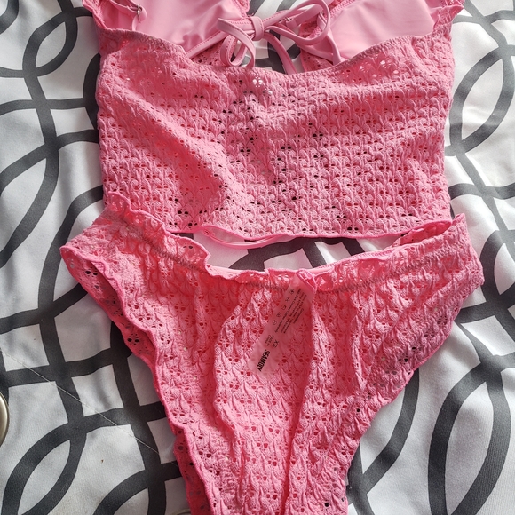 Pink Lace Bikini Set - Picture 3 of 3